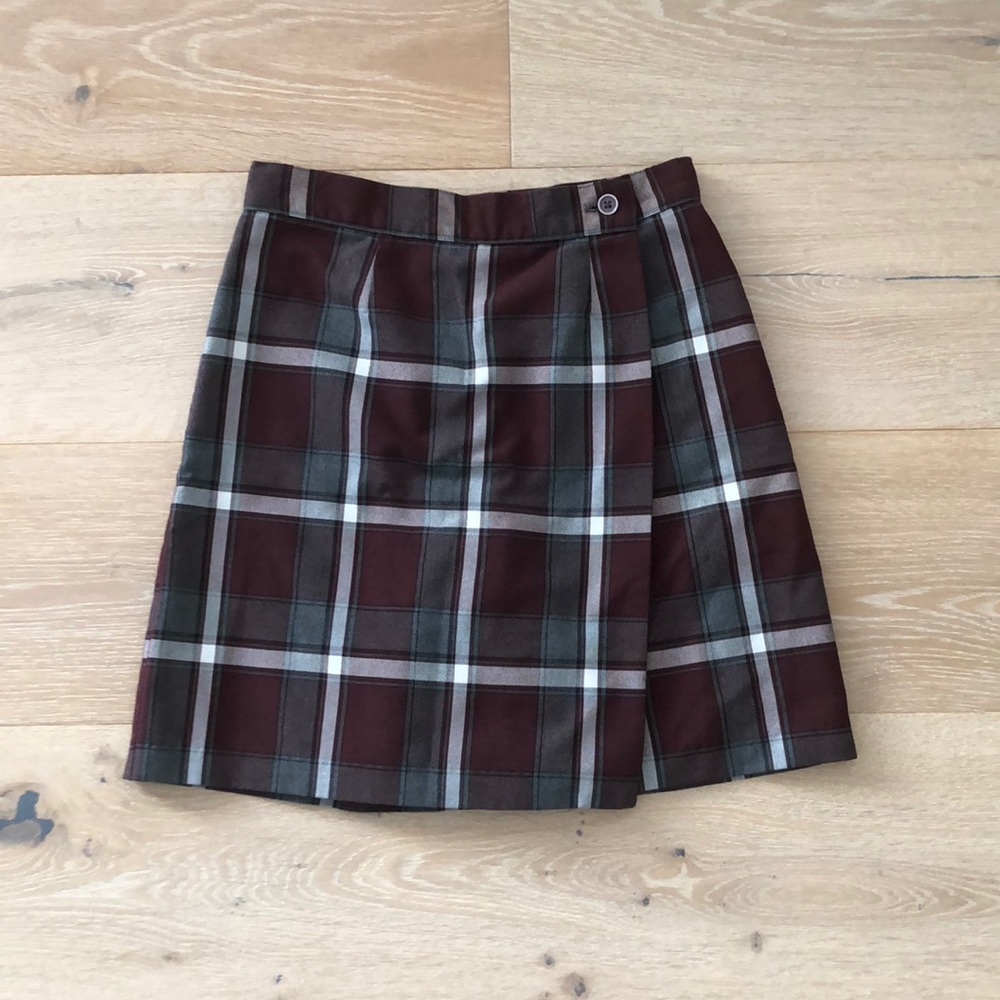 Plaid School Uniform Skort